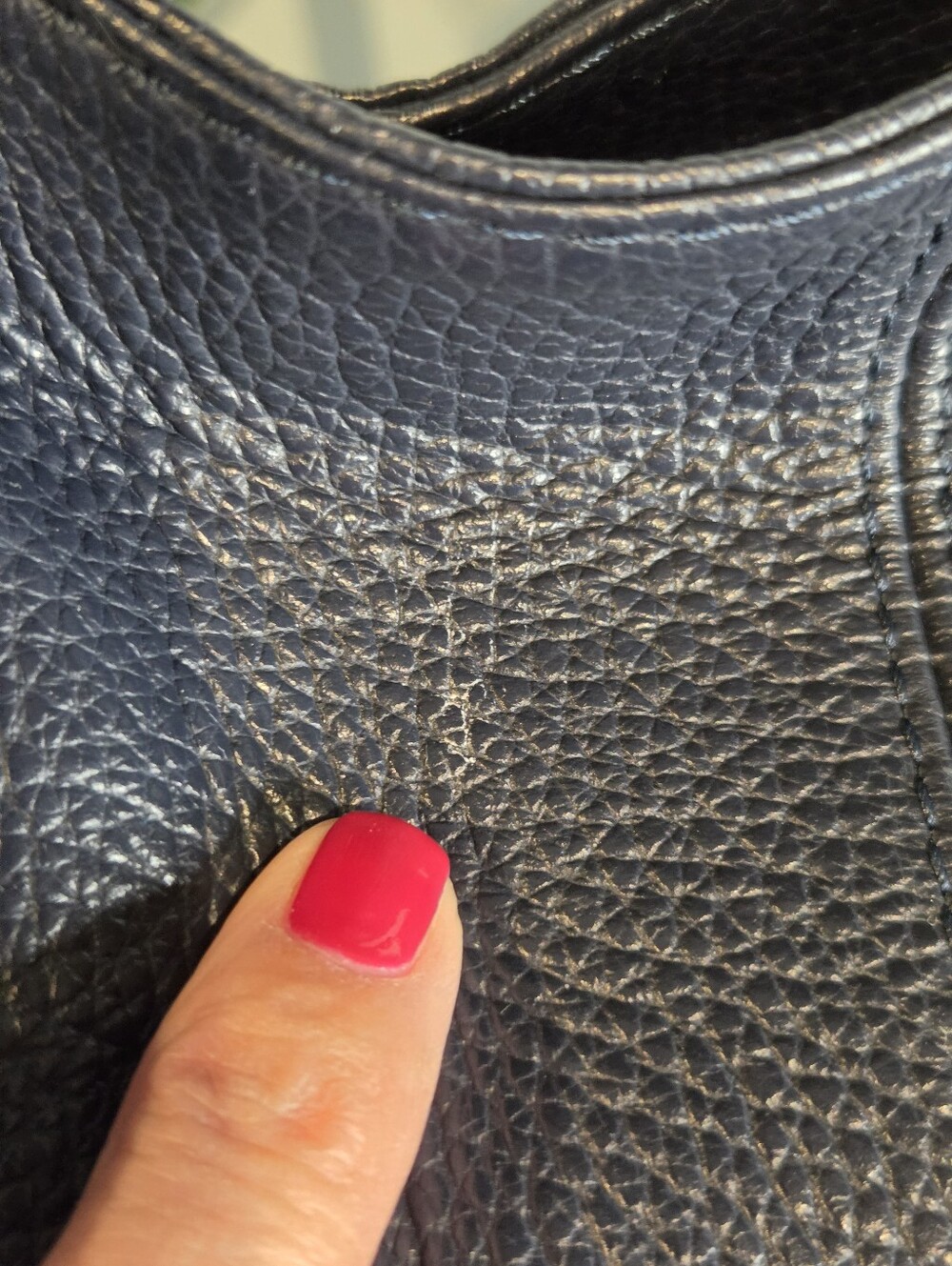 Sofia Cordoni Navy Italian Leather Bag - Picture 13 of 16
